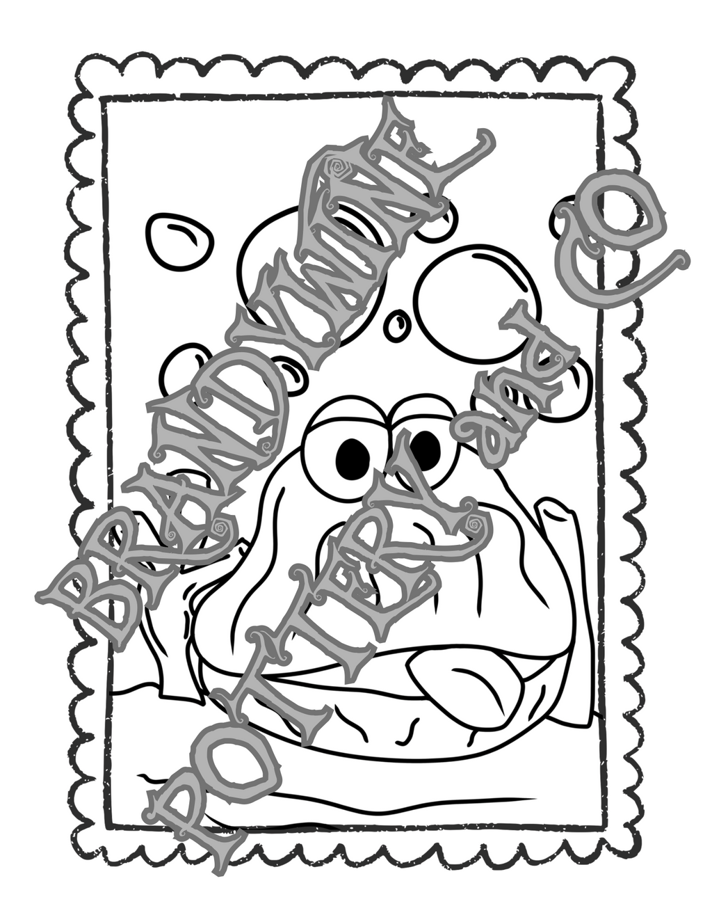 The Clamcy Coloring Page! Cute Coloring Page for Kids!